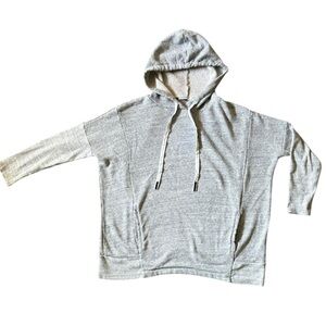 STATESIDE Women’s Heathered Light Grey Hooded Sweatshirt - Size Small
